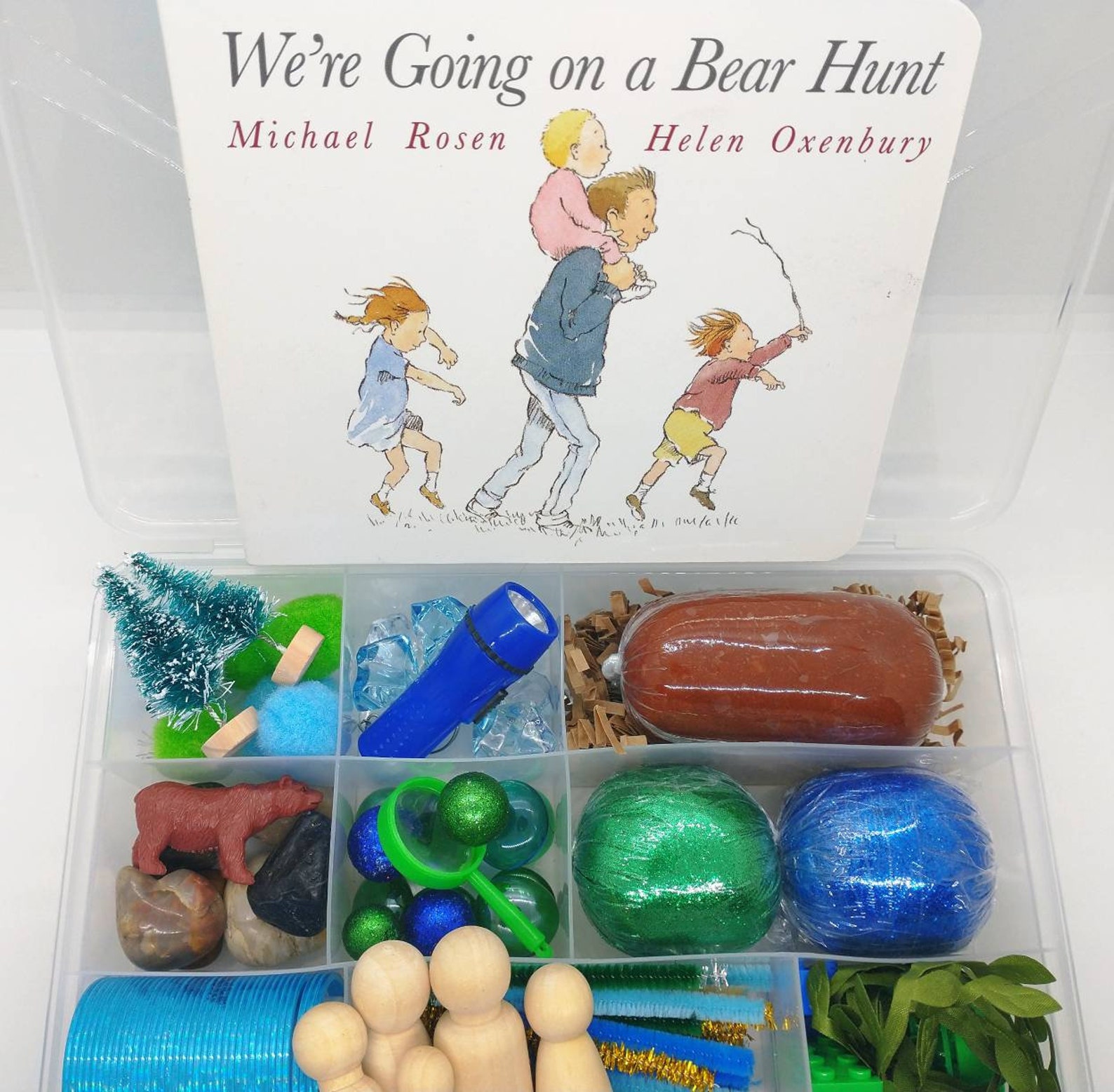 Bear Hunt Playdough Sensory Kit Going on a Bear Hunt Sensory Etsy