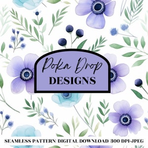 Dainty Floral Pattern, Timeless Floral Seamless Pattern, Repeating File, Tiling Designs, Paper, Fabric, Commercial Use Digital Download