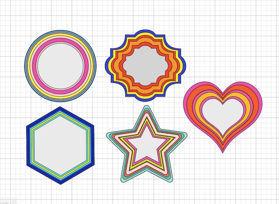 Download Vol. 1 SVG Layered Digital Cake Topper Shaker Base ...