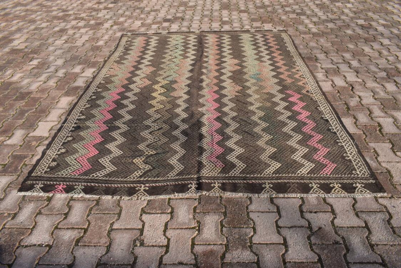 6x9 Area Kilim Rug,6x9 Turkish Kilim,salon Kilim Rug,6x9 Vintage Kilim