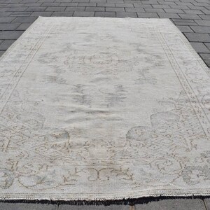 5x8 TURKISH AREA RUG,5x8 Vintage Rug,5x8 Oushak Rug,5x8 Wool Rug,5x8 Big Rug,5x8 Bedroom Rug,5x8 Antique Rug,Kitchen Rug,5&#39;9x8&#39;9 ft,1164-K