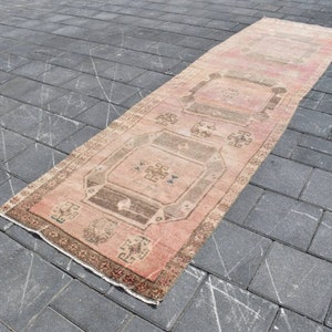 3x11 OUSHAK RUNNER RUG,3x11 Vintage Runner Rug,3x11 Turkish Runner Rug,3x11 Kitchen Hallway Rug,3x11 Wool Runner,3x11 Rug,3&#39;2x11&#39;8 ft,730-K