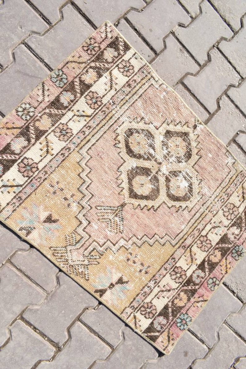 2x2 Square Small Rug2x2 Turkish Rugvintage Rughandmade - Etsy