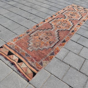 2x10 HERKI LÄUFER,2x10 Vintage Läufer,2x10 türkische Läufer,Bunte Läufer,Flur Teppich,2x10 Pastell Läufer,Wolle Läufer,2&#39;6x10&#39;1 ft,1104-K