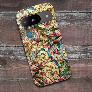 Colorful Floral Phone Case, Tough Cases, Artistic Phone Cover, Vibrant Floral Design, Gift for Her, Samsung Google Pixel