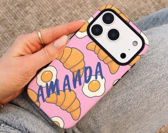 Name Phone Case, Custom Initial Monogram Case, iPhone/Samsung/Pixel