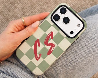Name Phone Case, Custom Initial Monogram Case, iPhone/Samsung/Pixel