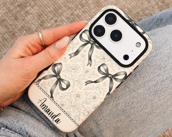 Custom Initial Monogram Case, Name Phone Case, iPhone/Samsung/Pixel