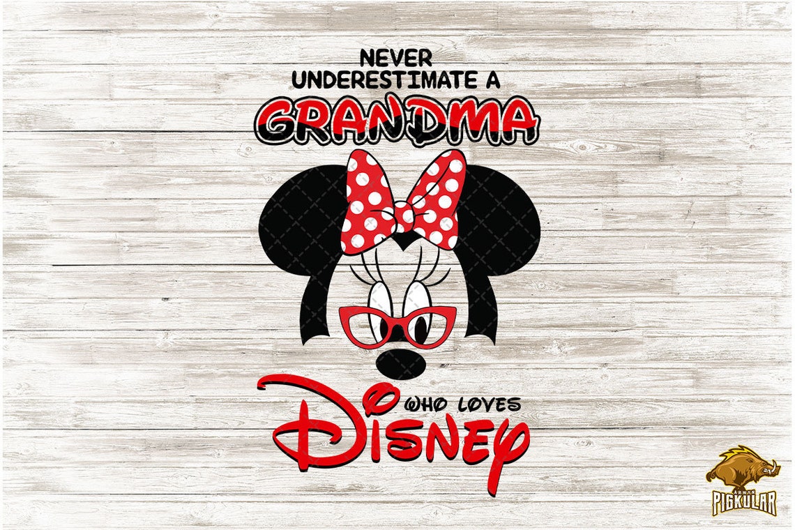 Disney Grandma PNG Minnie Mouse Head Grandma Loves Disney Etsy