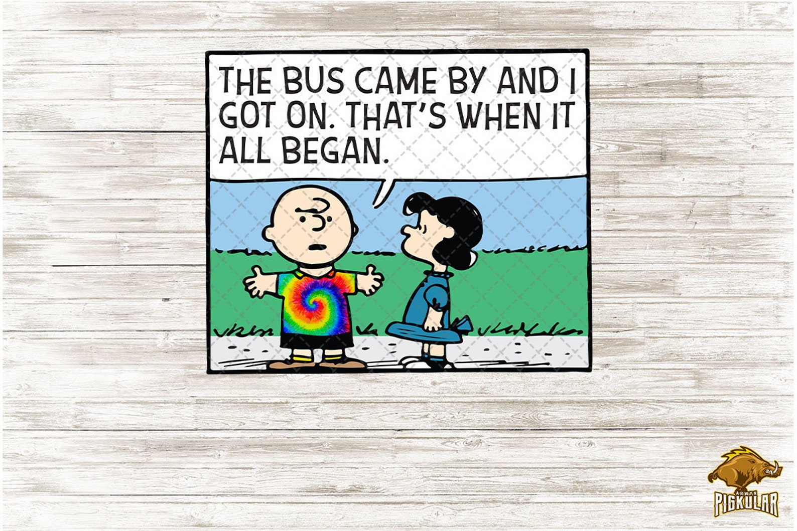 the bus came by and i got on shirt