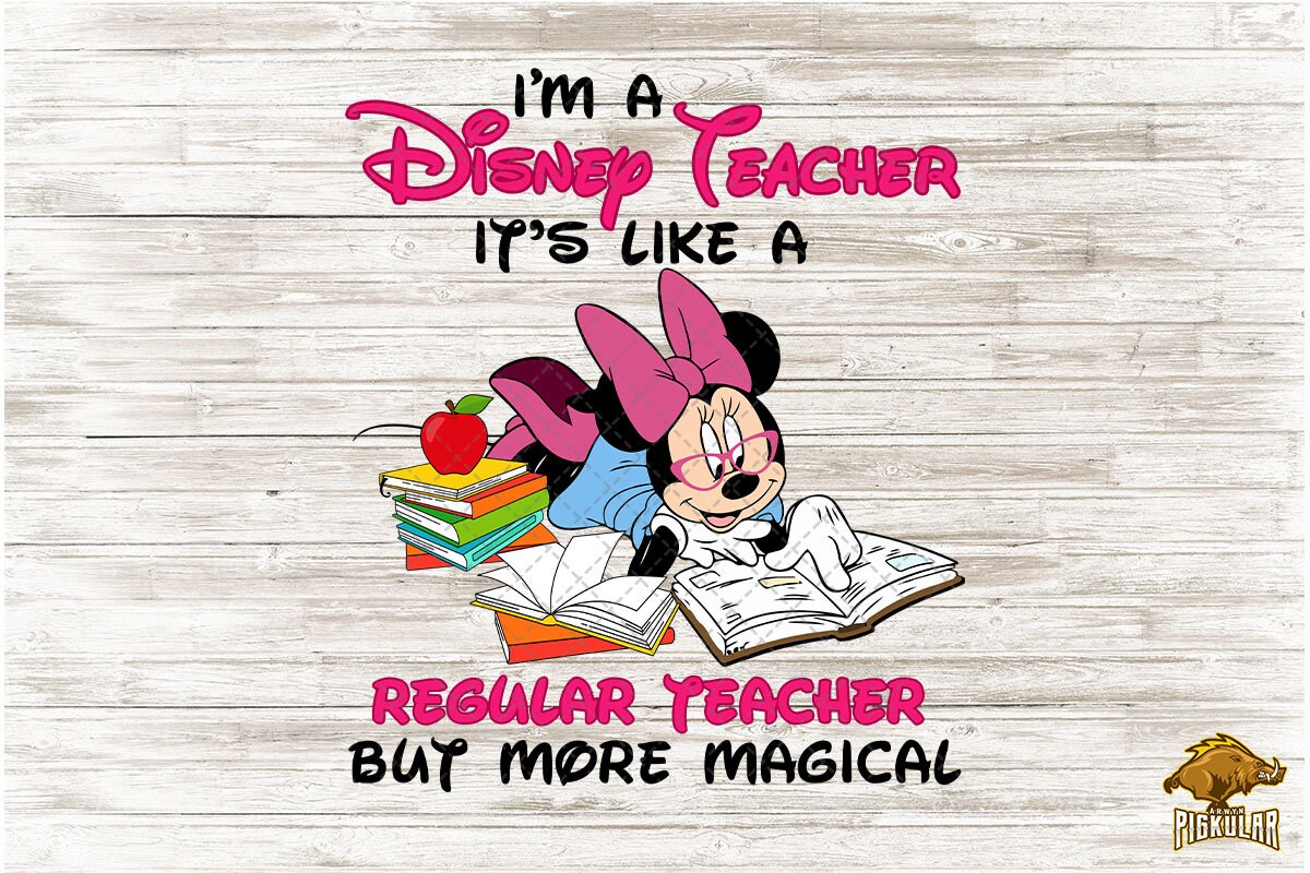 More Magical Disney Teacher PNG Minnie Mouse Shirt Design Etsy