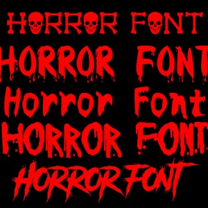 5 Horror Font Bundle SVG, Ttf, Horror Alphabet Svg, Bone font svg, Instant Download, Blood Font Svg, Horror Cricut, Font Svg, Halloween Font
