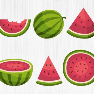 WATERMELON SVG BUNDLE, Watermelon Svg, Summer Svg, cut files for Cricut, Summer Fruit svg, Watermelon slice, Layered cut - Digital Download