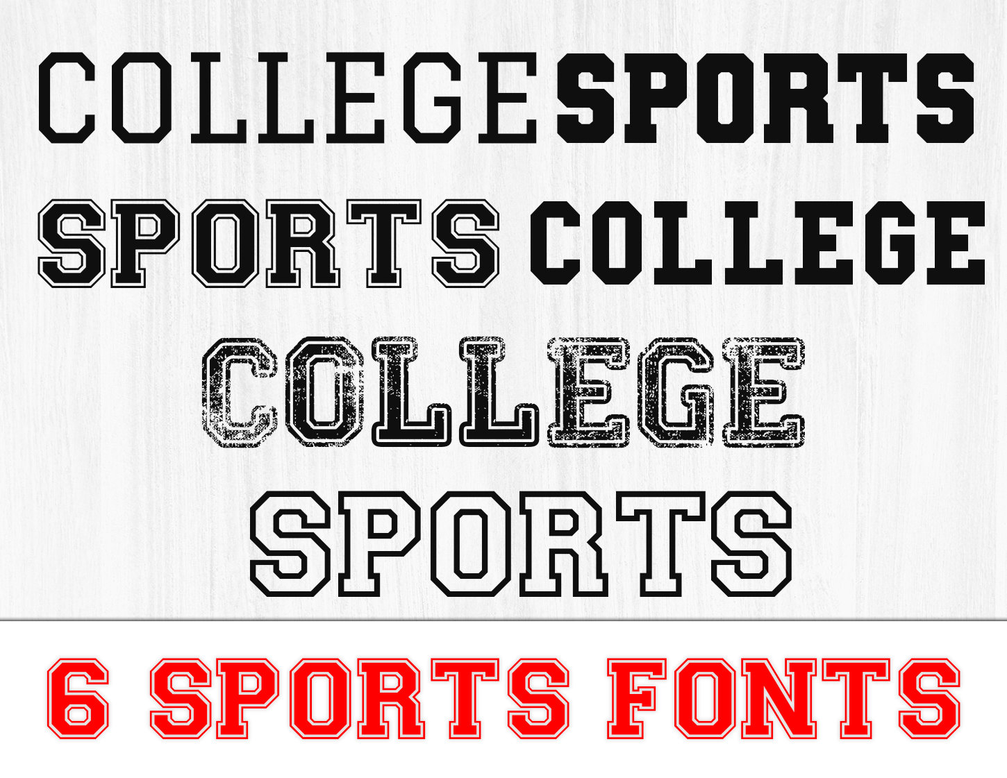 SPORTS Font Bundle SVG Ttf Png College Schrift Etsy.de