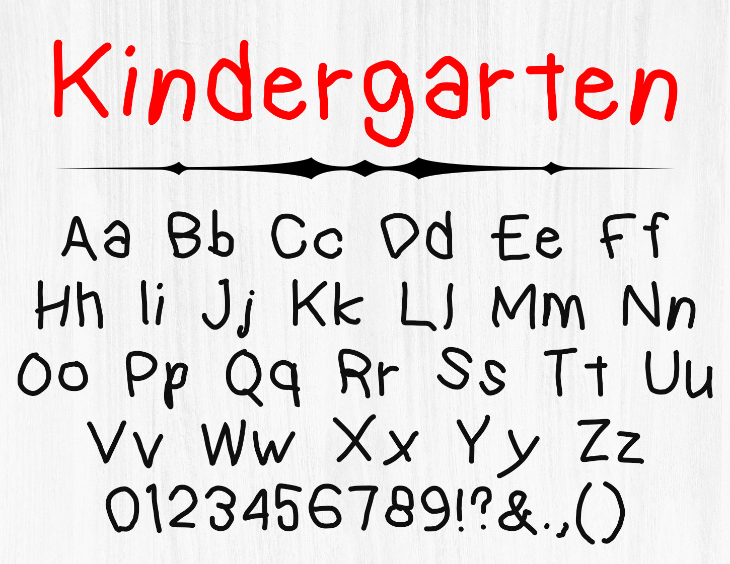 Kindergarten Font SVG Png Ttf Kids Font Baby Font Back Etsy Hong Kong