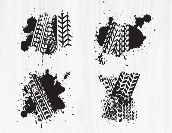 DISTRESSED TIRE TRACKS Svg Grunge Tire Track Svg Tire Tracks - Etsy
