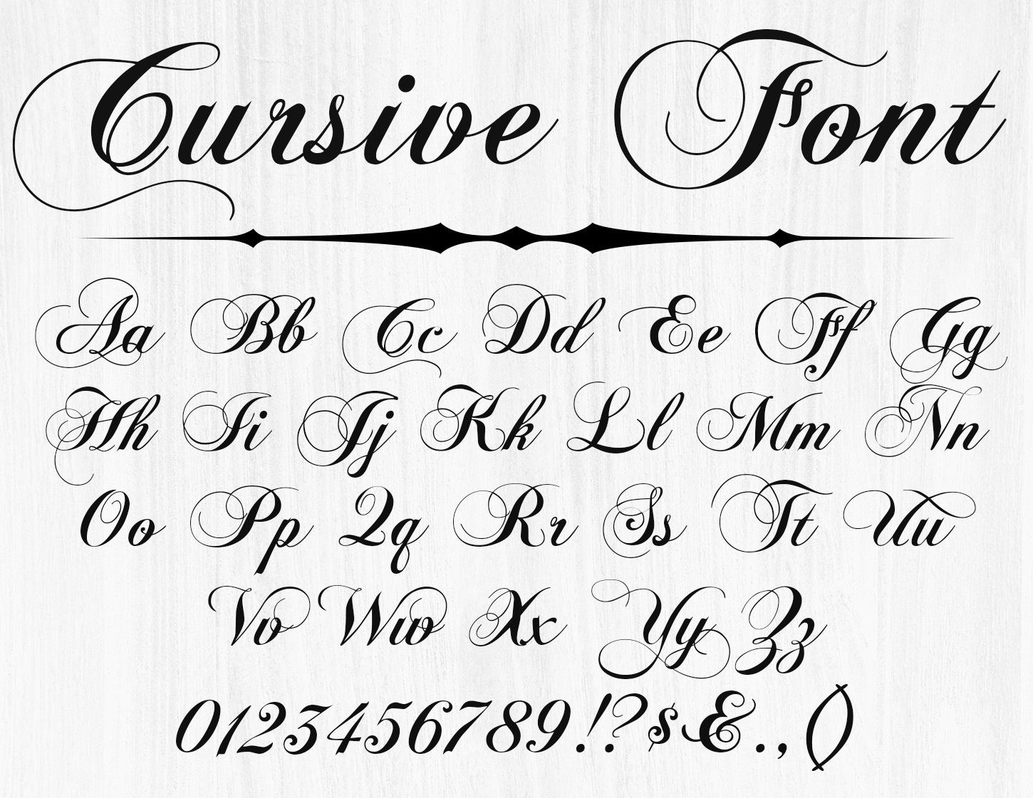 Cursive Font SVG PNG Ttf Cursive Letters Wedding Font - Etsy Sweden