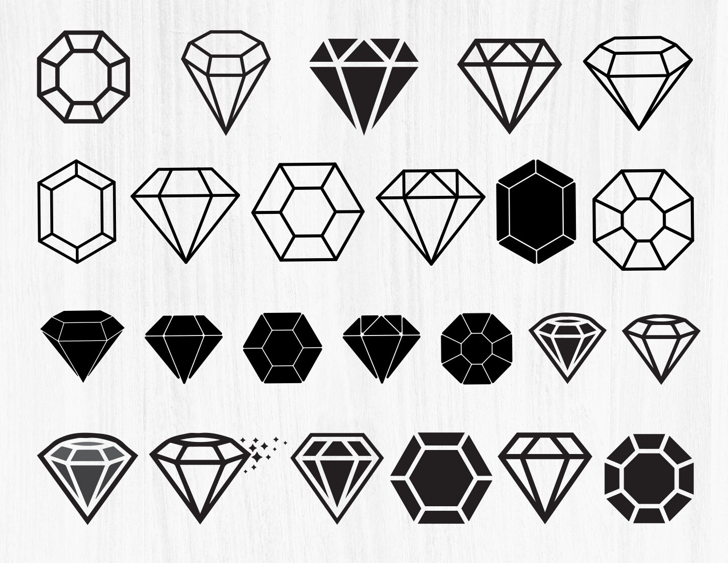DIAMOND SVG Diamond SVG Files Svg Files Diamond Vector Etsy Ireland