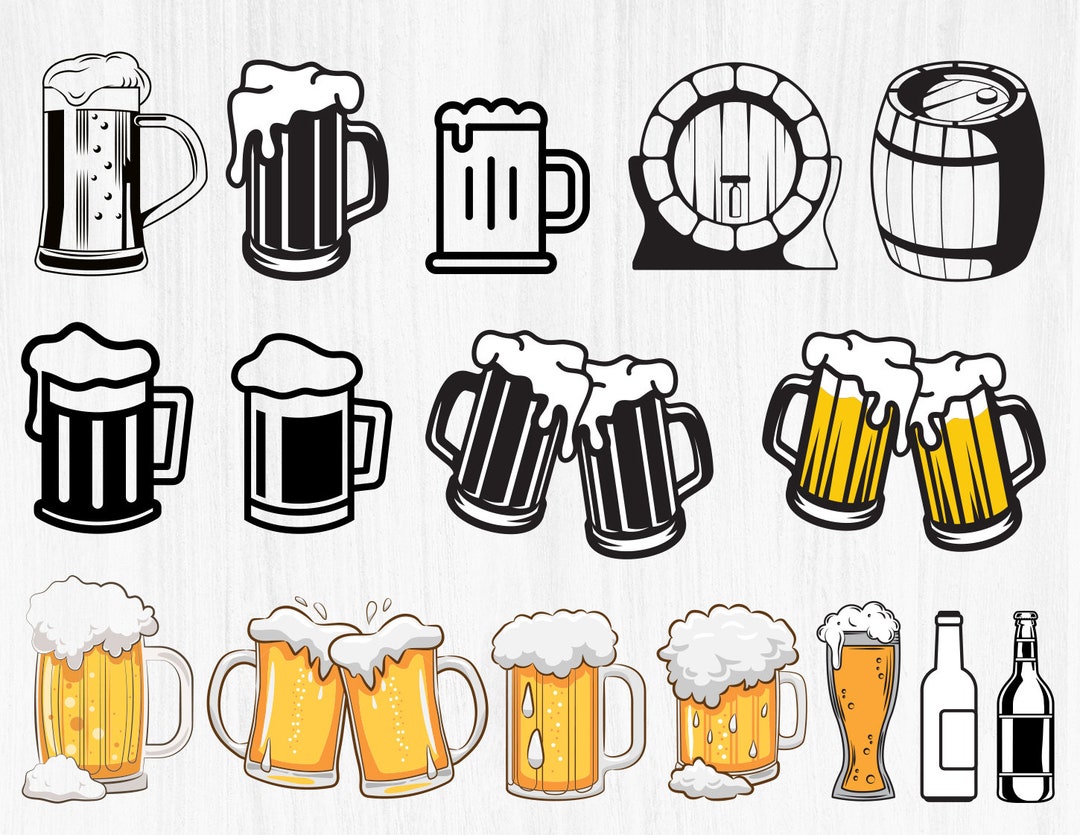BEER MUG SVG Bundle Alcohol Svg Beer Clipart Beer Keg Svg - Etsy Canada