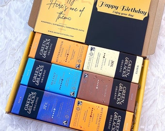 Gourmet Dark Chocolate Gift Box, Green & Black's Chocolate Hamper, Birthday, Thank You Gift, Thinking of You, Congratulations, Get Well Soon