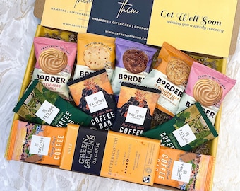 Coffee & Biscuits Hamper Gift-Birthday-Thinking Of You-Thank You-Get Well Soon-Congratulations, Hug Box-Proud-Valentine’s Gifts-Coffee Lover