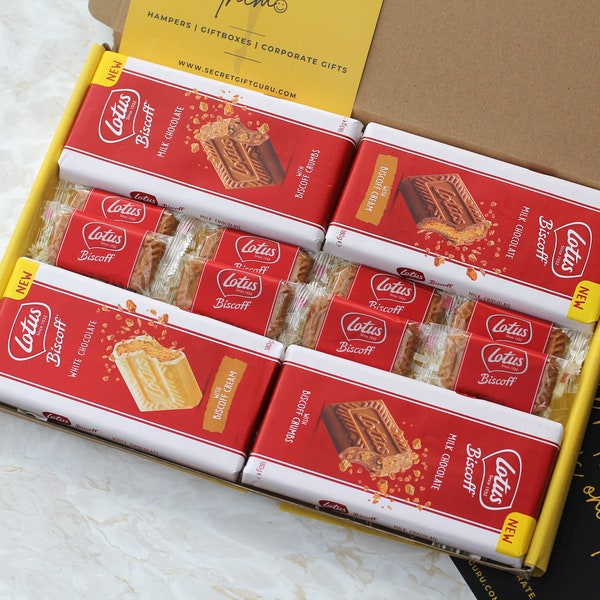 Lotus Biscoff Chocolates - Birthday Gifts | Thinking Of You | Thank You | Sending Hug |  Colleague Gift | Get Well Soon | Congratulations