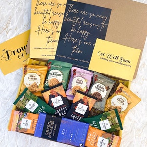 Walkers Biscuits, Taylor of Harrogate Coffee Bags and Green and Black Chocolate Gift Selection