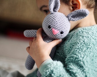 New Baby Gift - Kids Miniature Teddy Bear & Bunny - New Mum Mum-To-Be Gift - Handmade Crochet - Baby Shower/Stuffed Animal - Boy/Girl Gift
