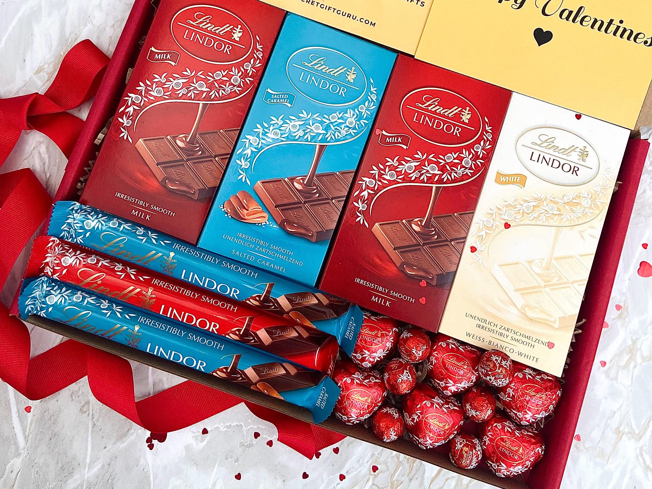 Lindor Box Back Lindt Lindor Chocolate Gift Box, Valentine's Day, Mother's Day ...