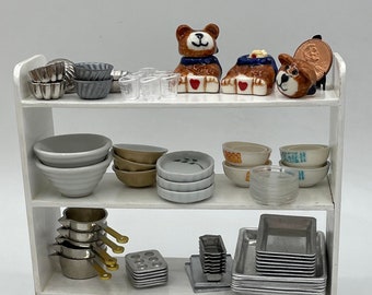 Miniature Bakeware~Mini baking sheets, cookie sheets, muffin & bread pans~Mini pyrex bowls~Mini mixing bowls~Mini Bundt~Mini measuring cup