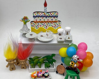 Miniature Birthday Party Shop~Mini party plates~Mini party favors~Mini clown