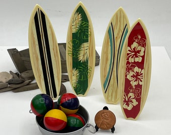 Miniature beach toys~Mini surf boards~Mini beach balls