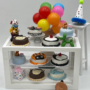 Miniature Happy Birthday Cakes~Mini kid&#39;s animal birthday cakes