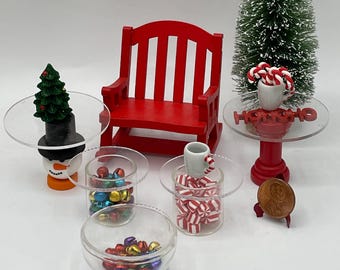 Miniature Christmas tables