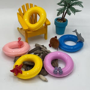 Miniature pool floats~Mini embellished pool floats