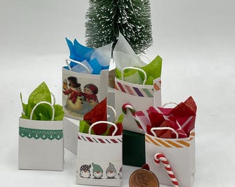 Miniature Christmas Gift Bags