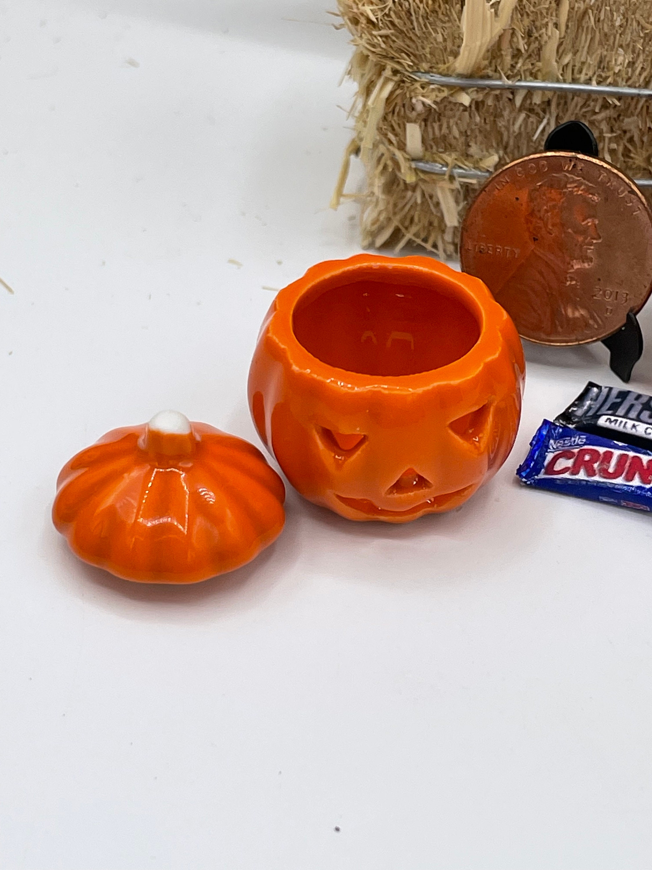 Miniature Ceramic Jack O Lanternmini Halloween Ceramic - Etsy