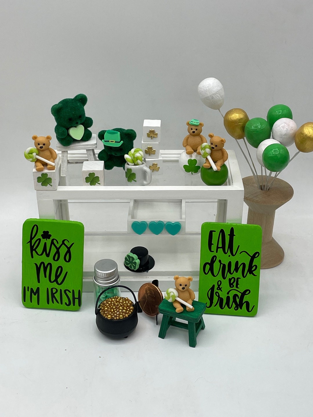 Miniature St. Patrick's Day Gifts~mini Bears~mini Pot of Gold - Etsy