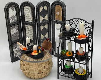 Velas miniatura de Halloween ~ Velas miniatura de otoño