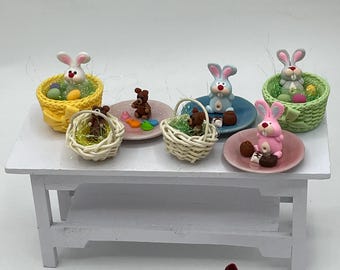 Miniature Easter Bunnies and Bears