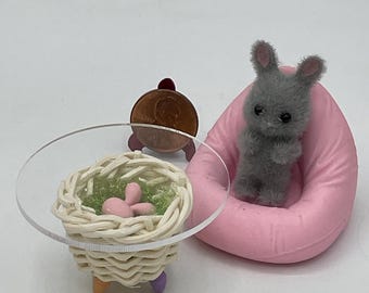 Miniature Easter Basket Table