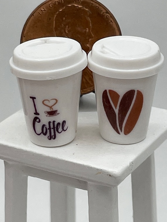 Miniature paper coffee cups discount