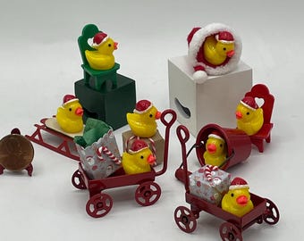 Miniature Christmas Ducks
