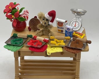 Kits de repostería de galletas navideñas en miniatura