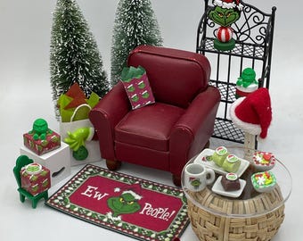 Tienda de regalos del Hombre Verde Gruñón en miniatura