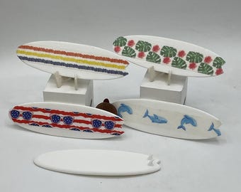 Tablas de surf miniatura blancas