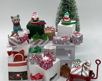 Envoltorio navideño en miniatura