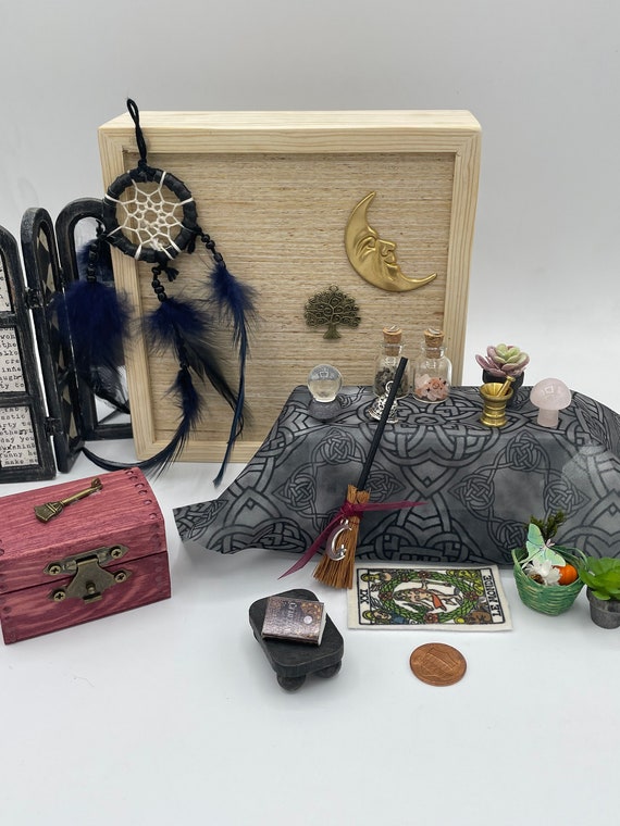 Miniature Witchery Altar Kit~Travel Kit~Witch Tools~Witchie Treasures.