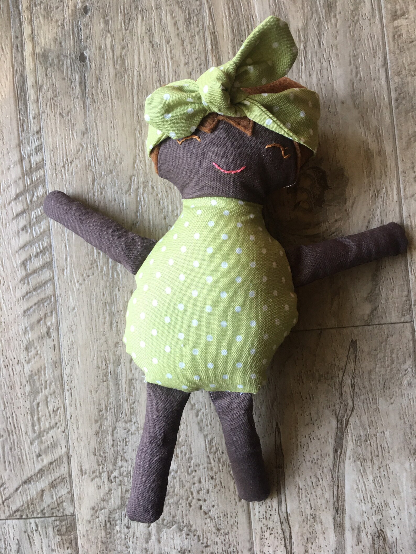 Natalia Green baby doll set first soft doll modern rag doll Etsy