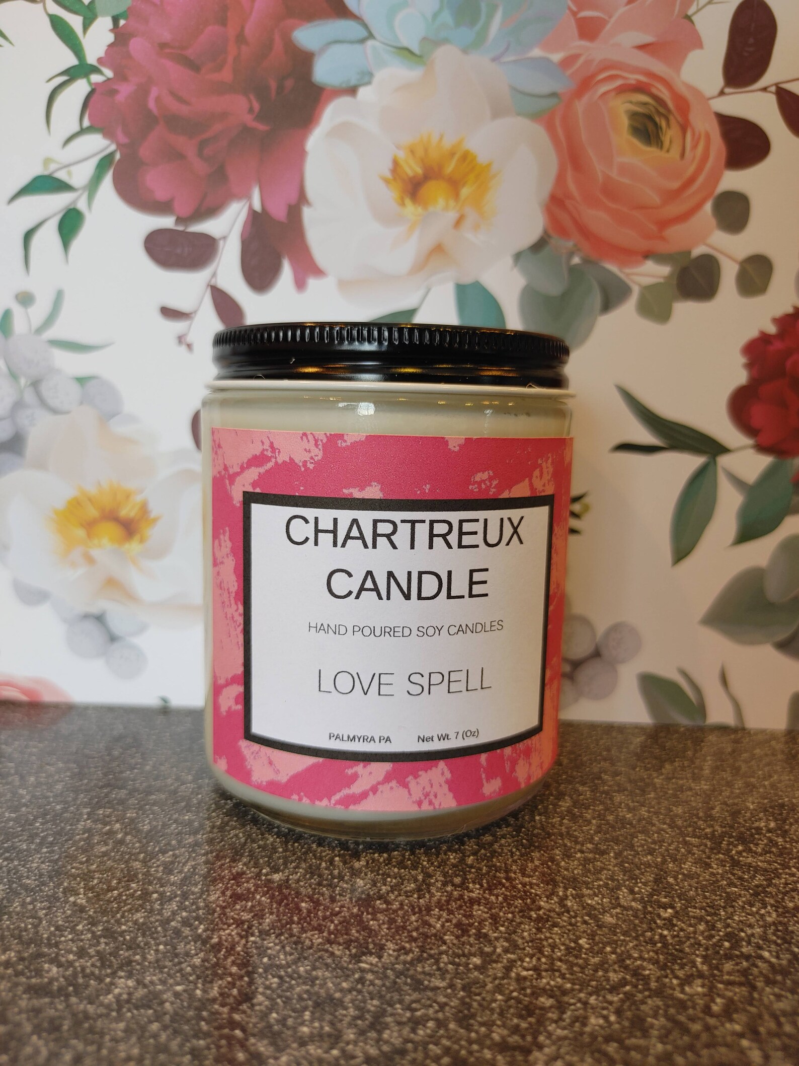 VALENTINES DAY CANDLE Love Spell Scented 8 oz soy candle | Etsy